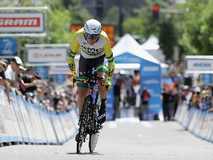 ROHAN DENNIS of Australia riding for BMC Racing Team during the Amgen Tour of California in Folsom, California.