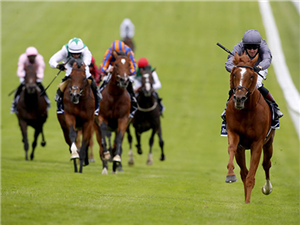 SERPENTINE winning the Investec Derby at Epsom in England.