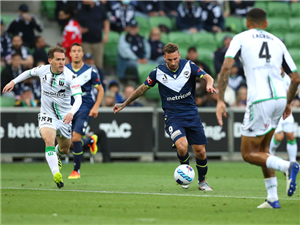 Melbourne Victory at AAMI Park in Melbourne, Australia.