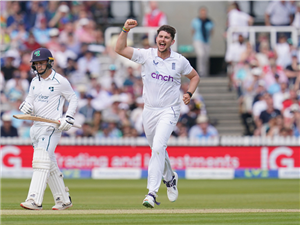 Josh Tongue of England.