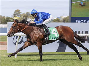 BEIWACHT winning the TAB SILVER SLIPPER STAKES
