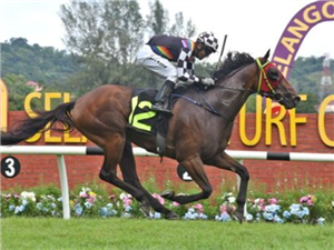 NOAH KHAN winning the Feb 23 2025 Selangor Meeting Race 8 (131)