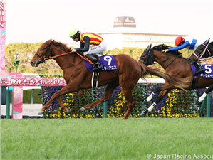 STAR ANISE winning the Hanshin Juvenile Fillies at Hanshin in Japan.