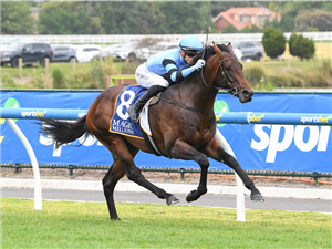 UNIT FIVE winning the Magic Millions VIC 2YO Classic at Caulfield in Australia.
