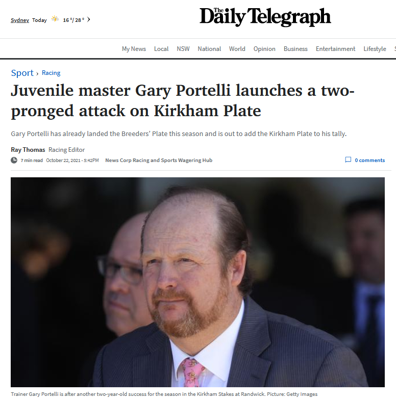 Online article taken from 'The Daily Telegraph'.