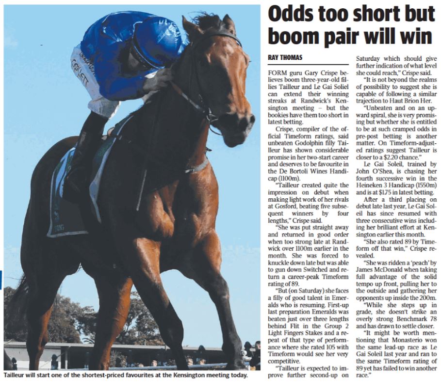 Daily Telegraph, published Saturday 18th July 2020, Author, Ray Thomas, Page 69.