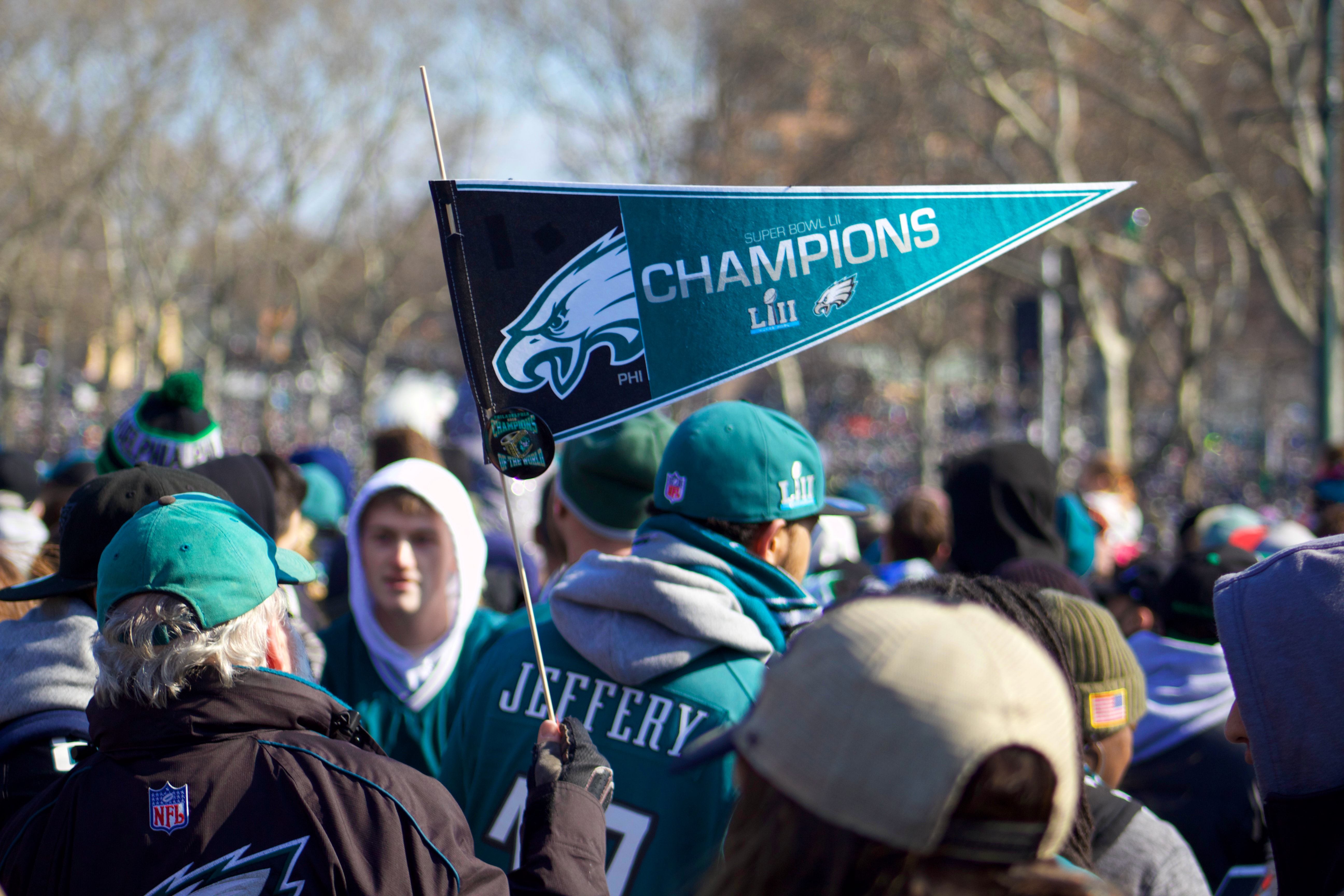 The Philadelphia Eagles are aiming to win their second Super Bowl in five years. Picture: Larry Bridges