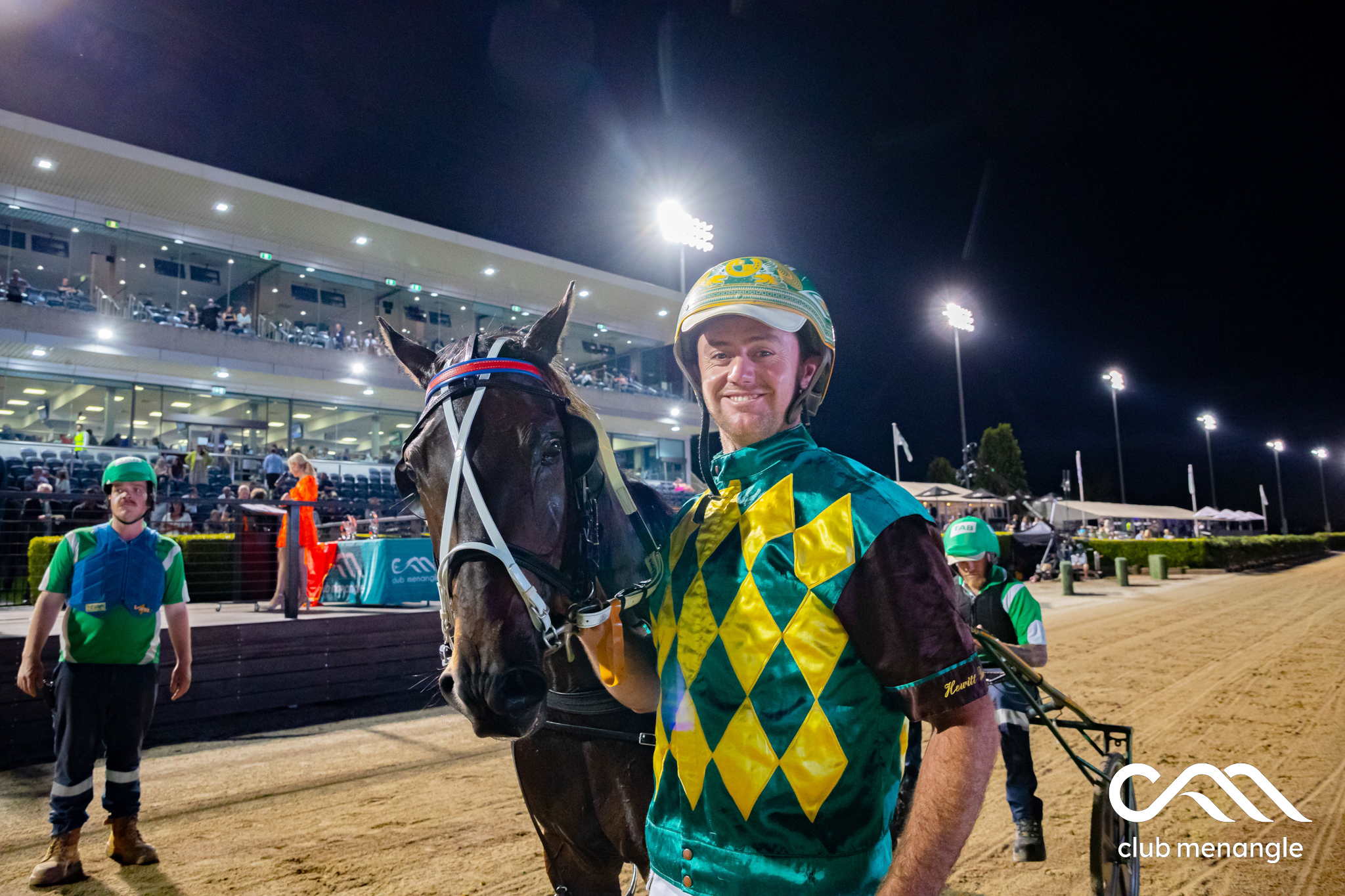 Brad Hewitt, driver of Extreme Sea and trainer/driver of Taipo. Photo Harness Racing NSW