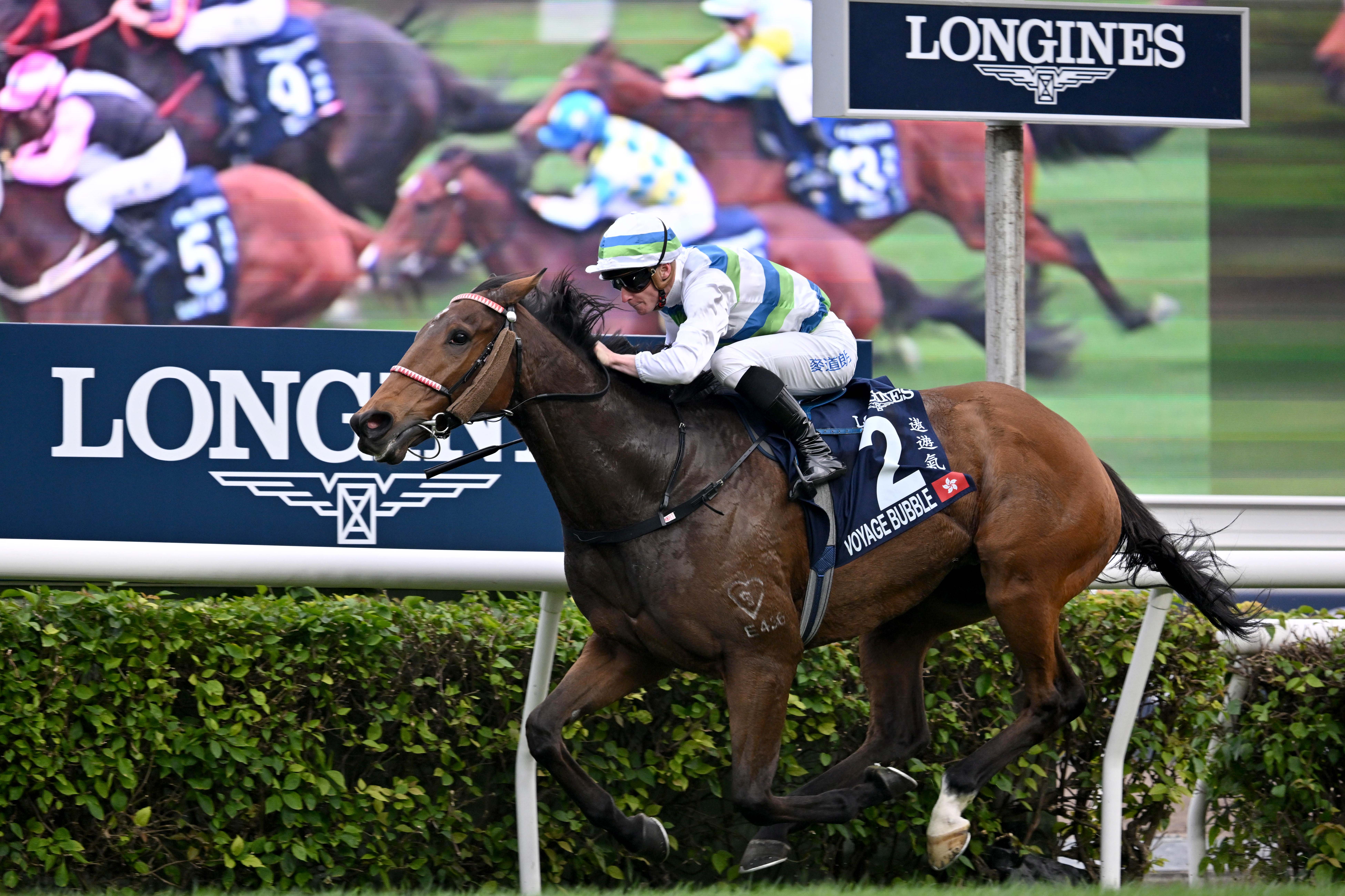 「遨遊氣泡」出道至今已四勝一級賽。