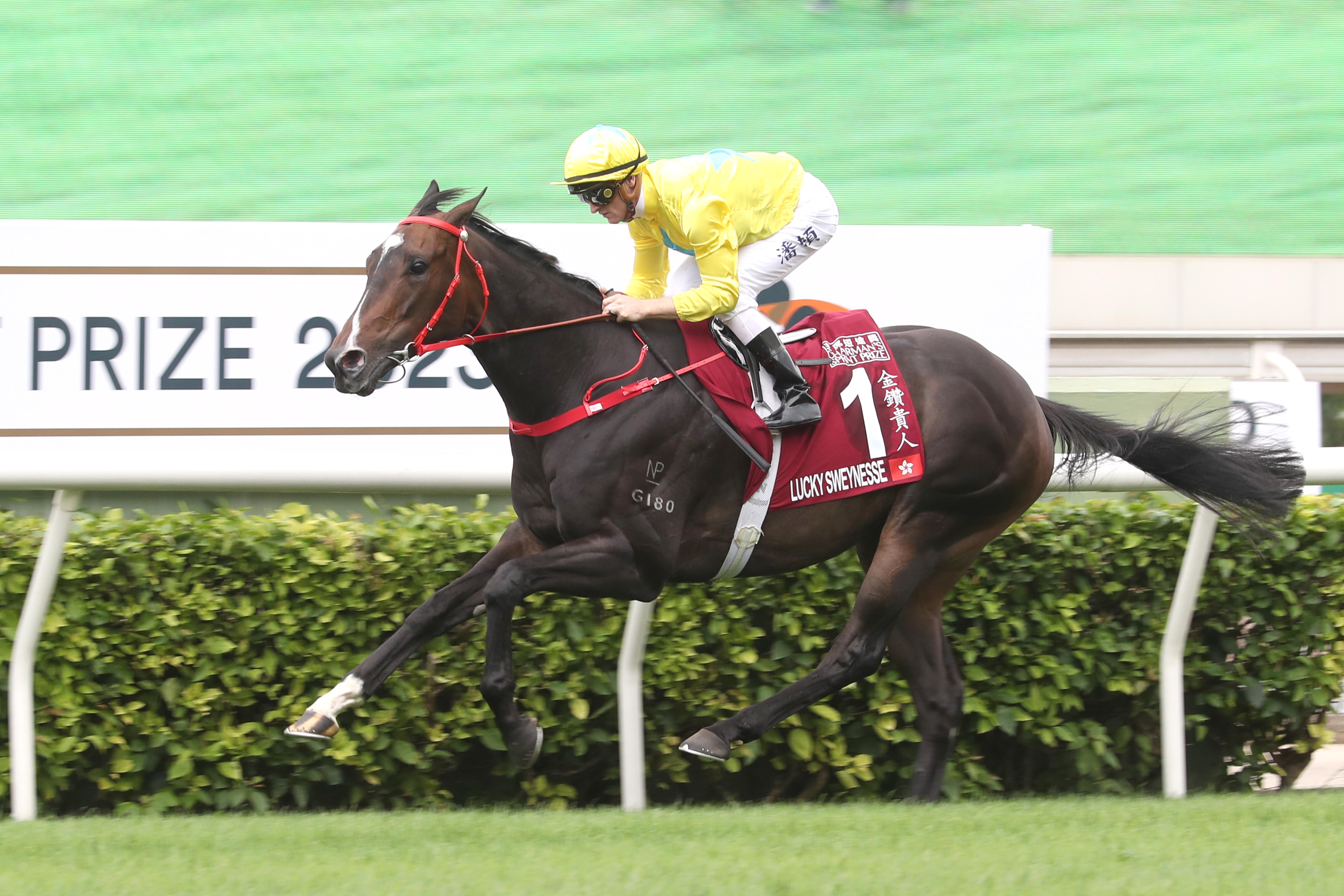 「金鑽貴人」在潘頓胯下以出色表現攻下2023年主席短途獎。