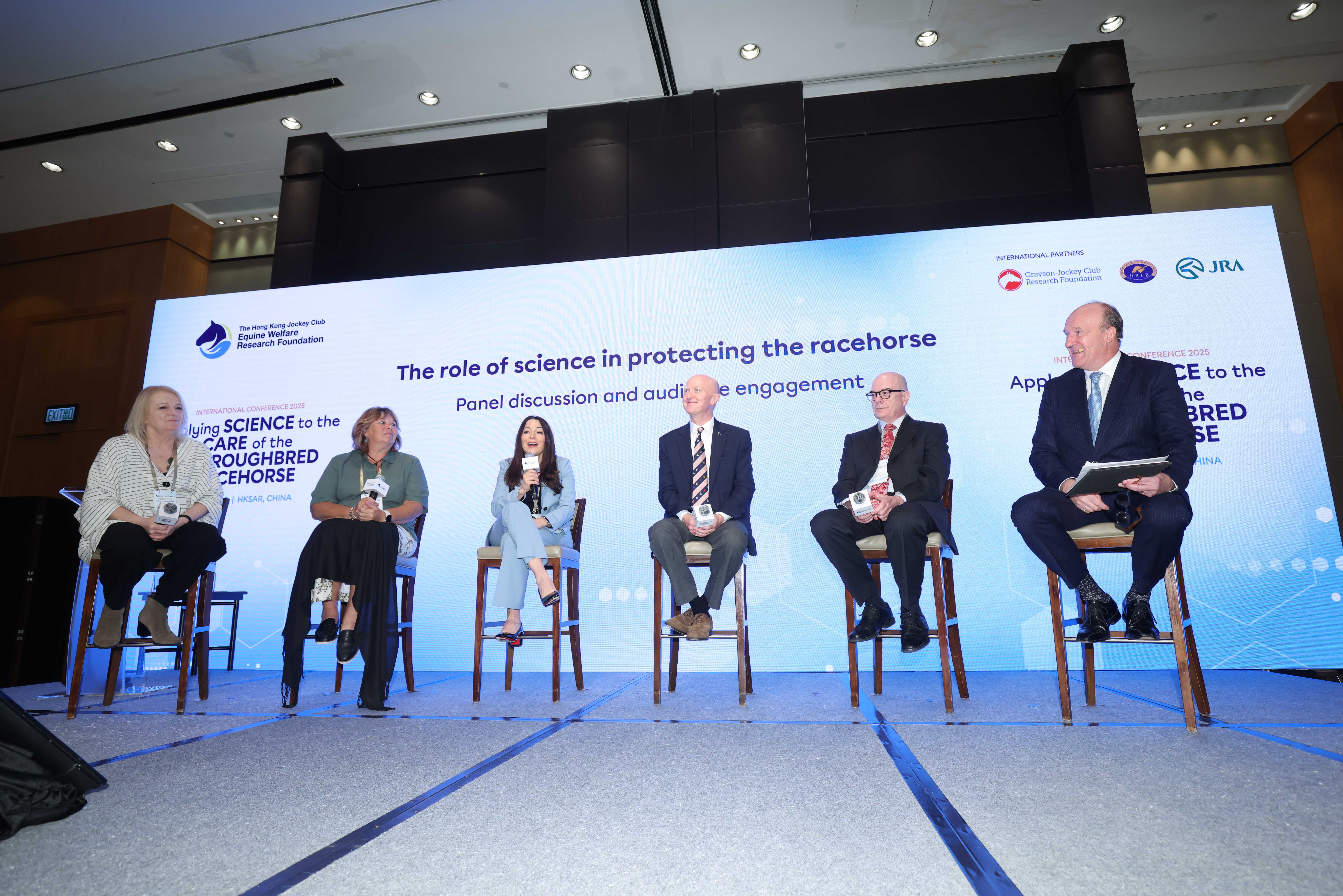 講者於會議期間圍繞「科學於照護純種賽駒的應用」主題分享洞見，探討科研成果的實際應用。