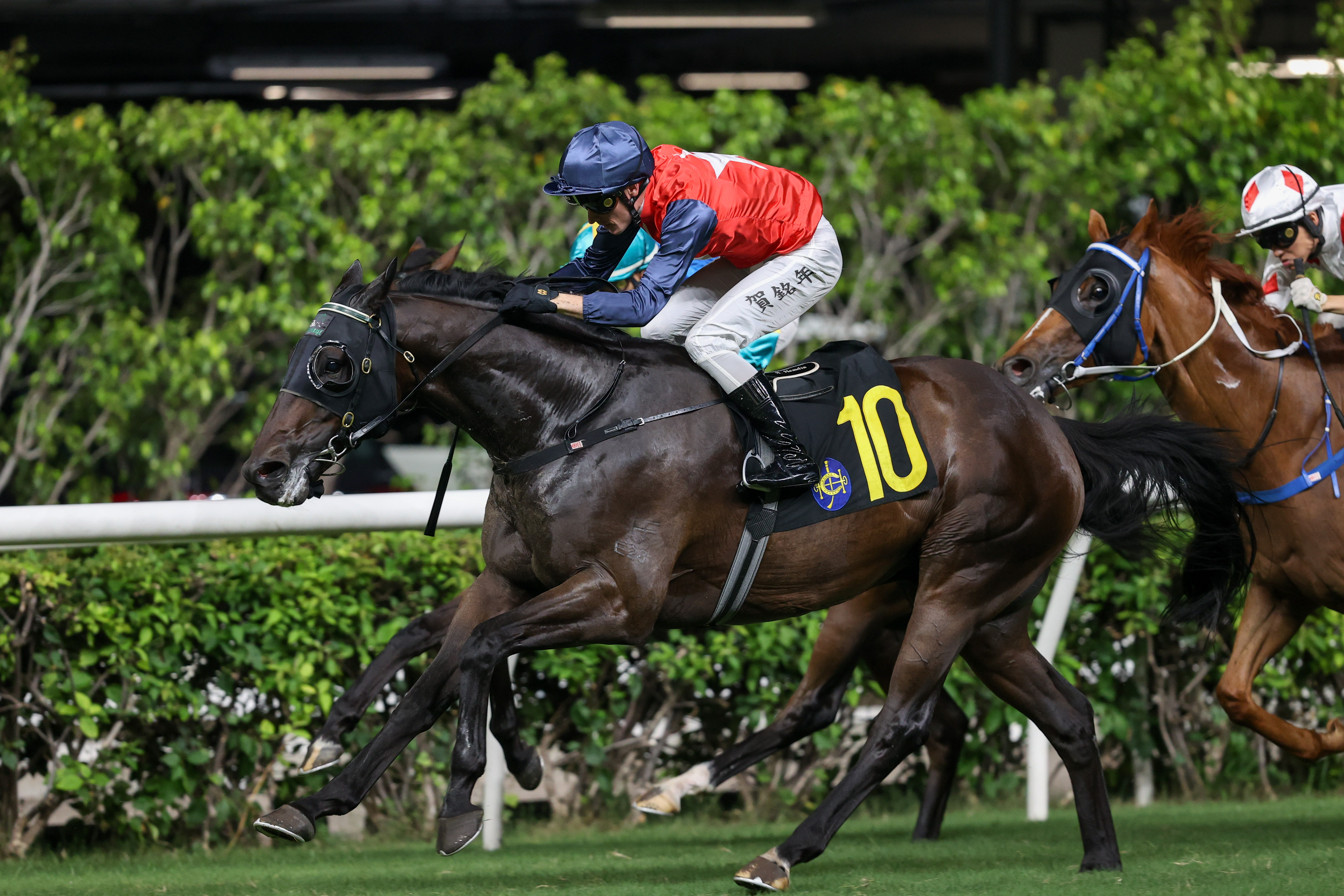 「赤馬雄風」在跑馬地1650米賽事取得第十捷。