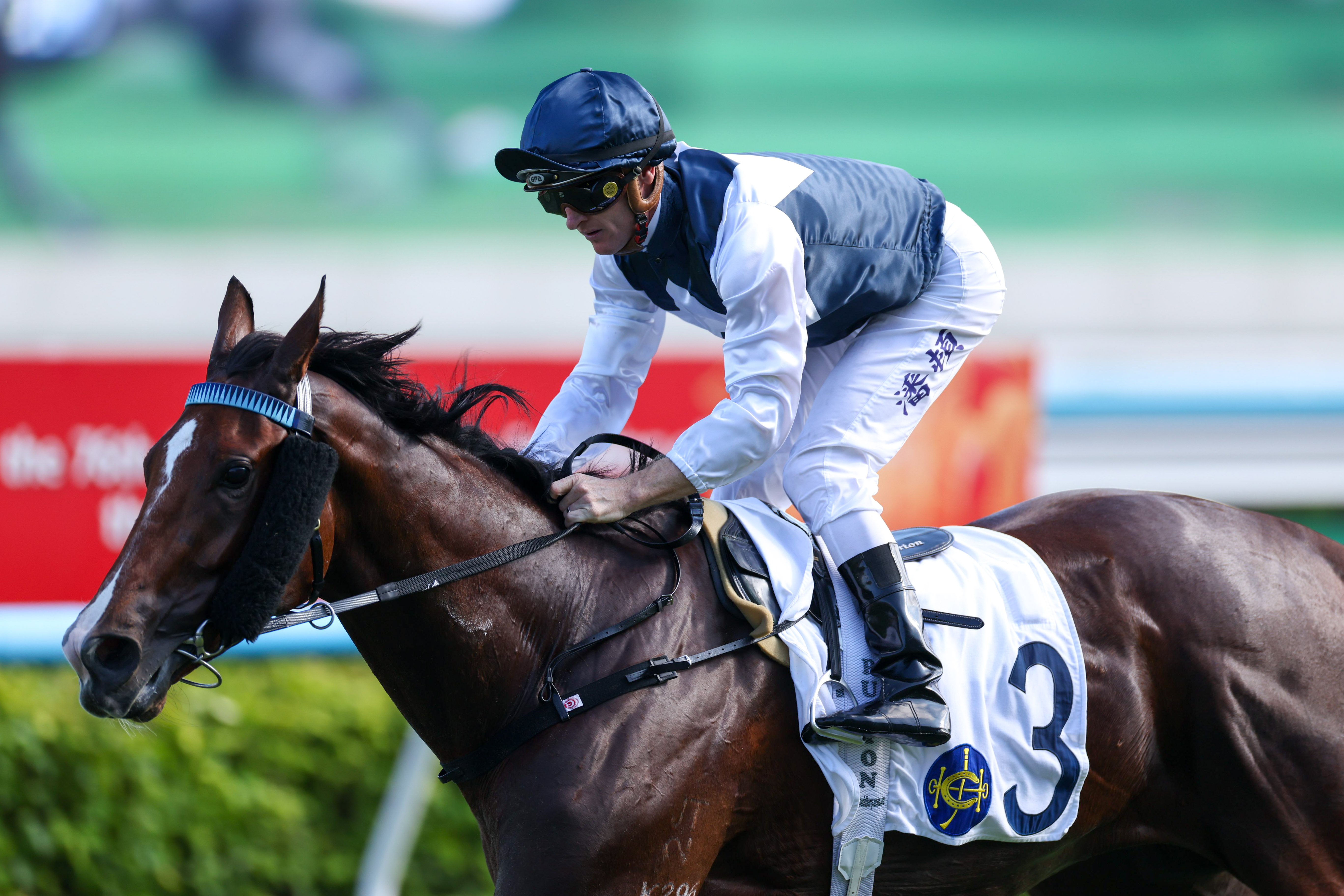 潘頓今日在沙田日賽大演帽子戲法