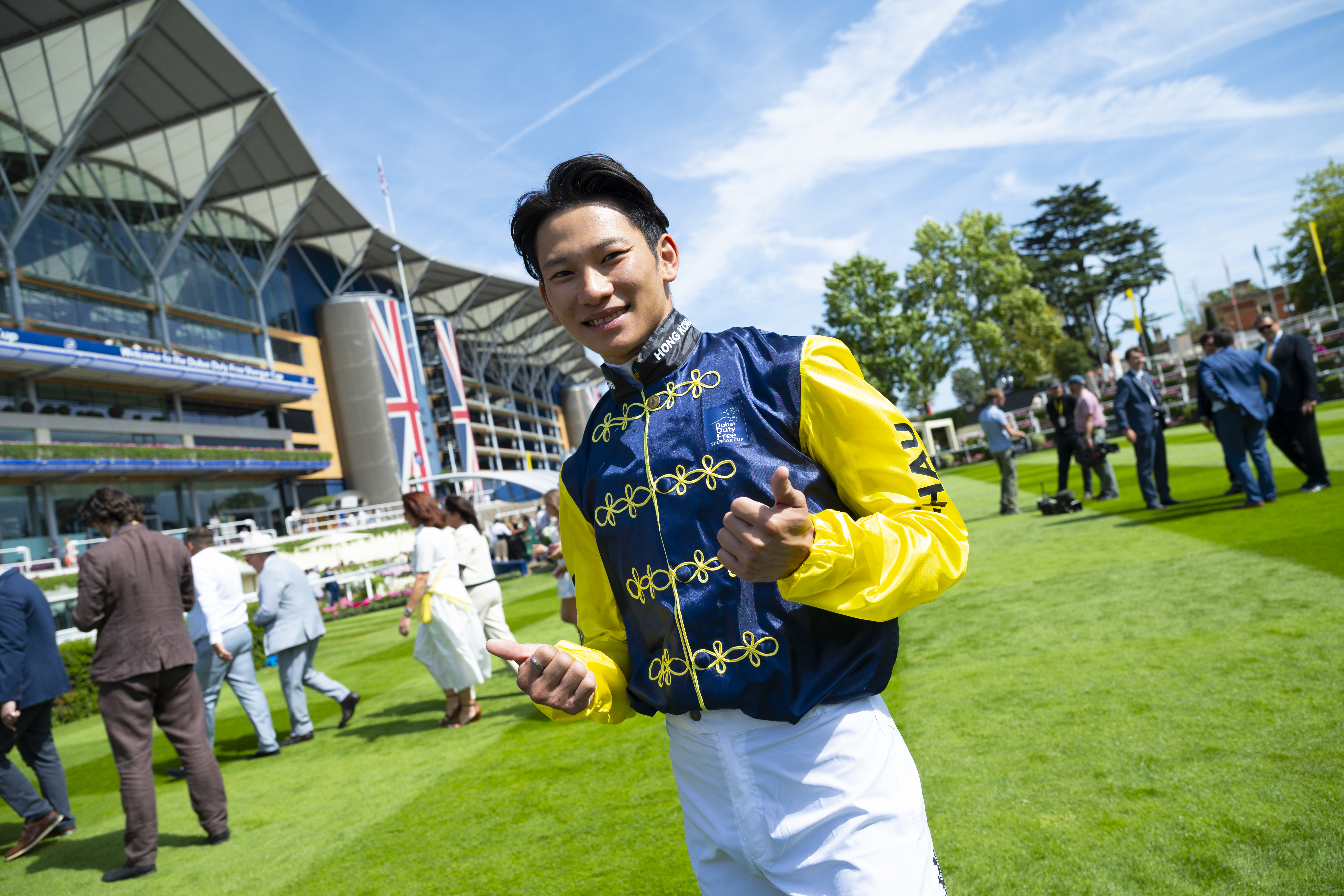 周俊樂首戰雅士谷一出即勝後顯得非常興奮