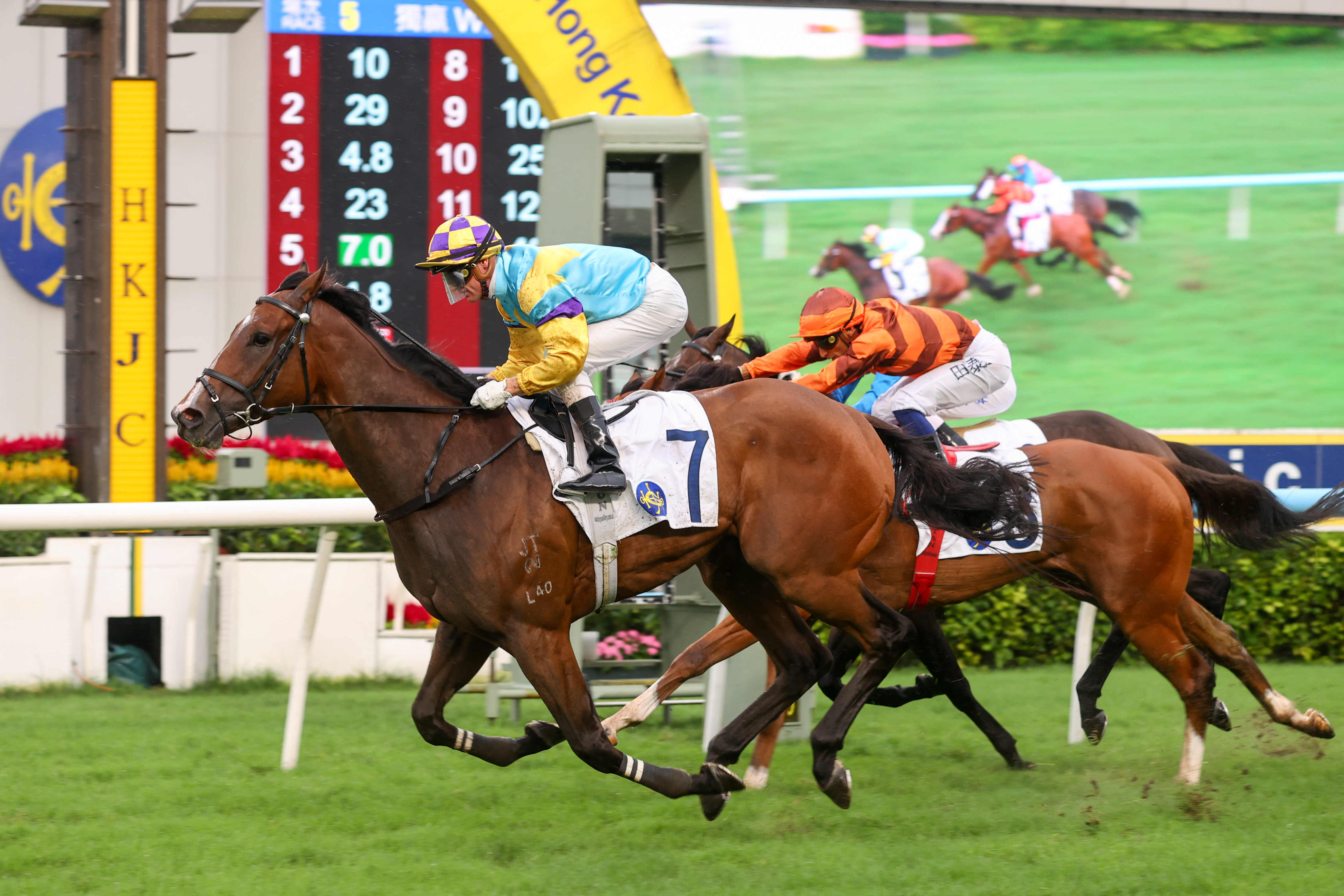「巴閉精」在潘頓胯下取勝，為呂健威全日三勝頭馬掀開序幕